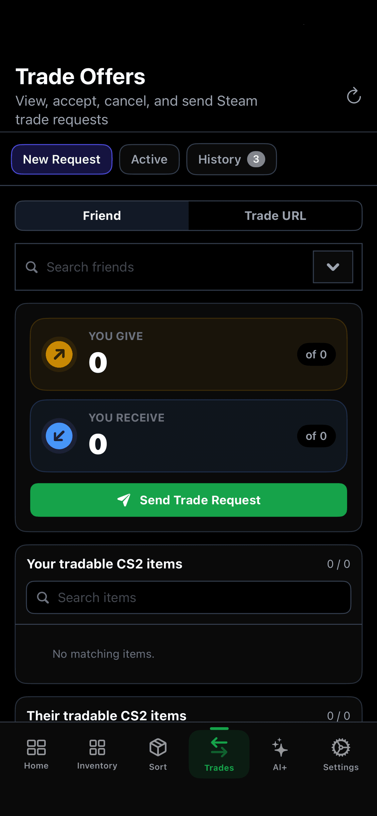 Trade screenshot